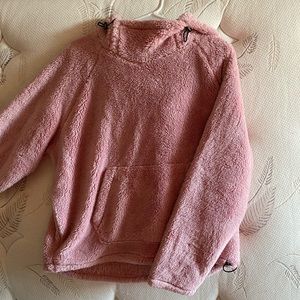 ✨VS PINK LIGHT PINK SHERPA HOODIE✨